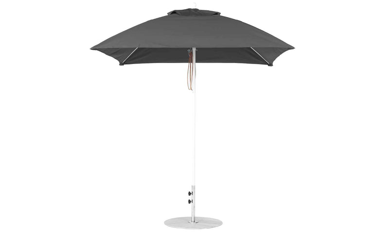 Ledge Lounger 7.5' Square Pulley Essential Fiberglass Umbrella