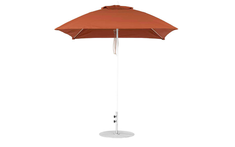 Ledge Lounger 7.5' Square Pulley Essential Fiberglass Umbrella