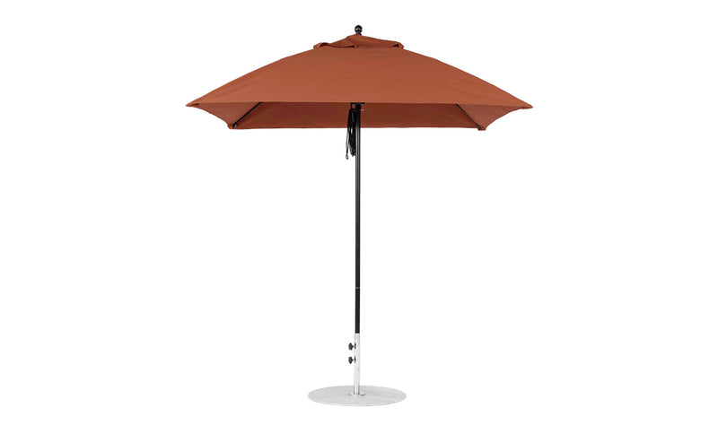Ledge Lounger 7.5' Square Pulley Essential Fiberglass Umbrella