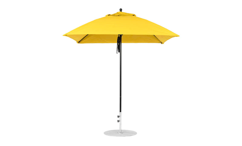 Ledge Lounger 7.5' Square Pulley Essential Fiberglass Umbrella