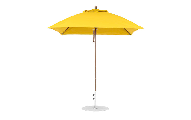 Ledge Lounger 7.5' Square Pulley Essential Fiberglass Umbrella