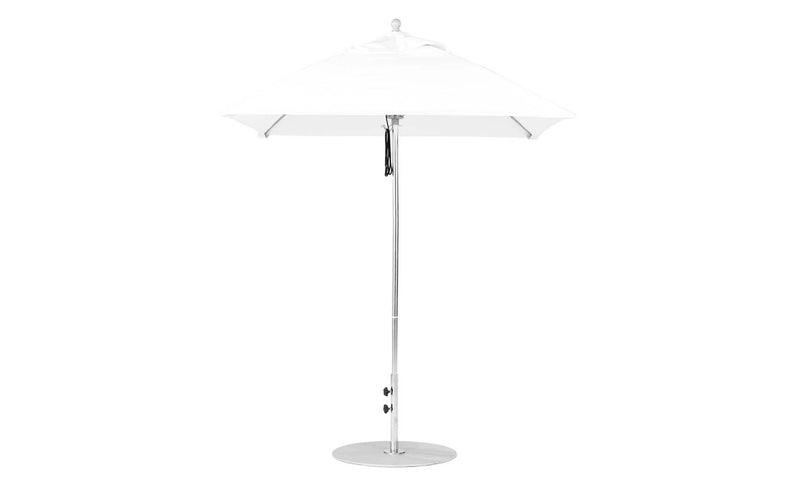 Ledge Lounger 6.5' Square Pulley Essential Fiberglass Umbrella