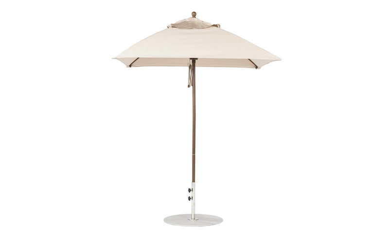 Ledge Lounger 6.5' Square Pulley Essential Fiberglass Umbrella