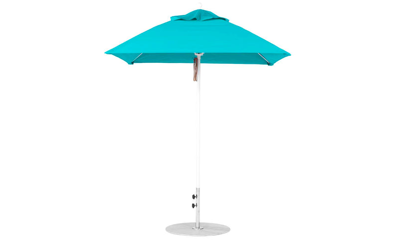 Ledge Lounger 6.5' Square Pulley Essential Fiberglass Umbrella