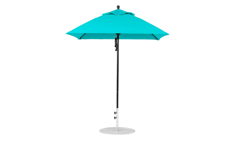 Ledge Lounger 6.5' Square Pulley Essential Fiberglass Umbrella