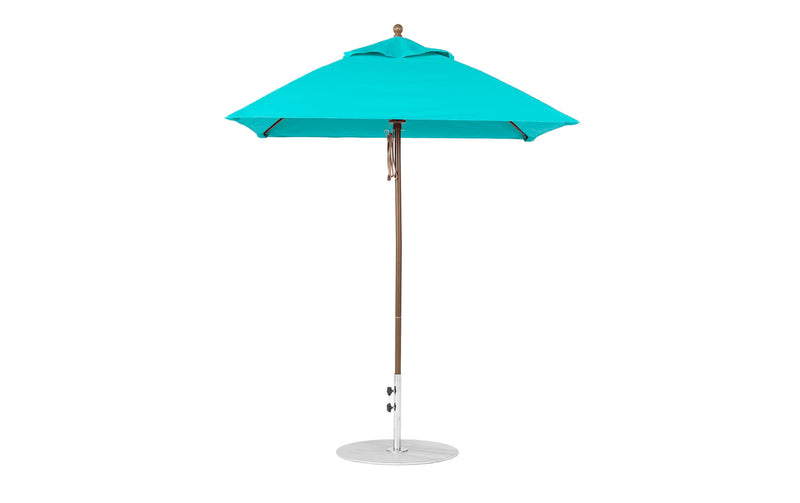 Ledge Lounger 6.5' Square Pulley Essential Fiberglass Umbrella