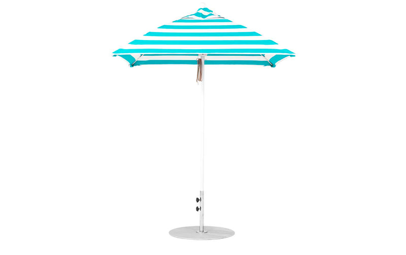 Ledge Lounger 6.5' Square Pulley Essential Fiberglass Umbrella