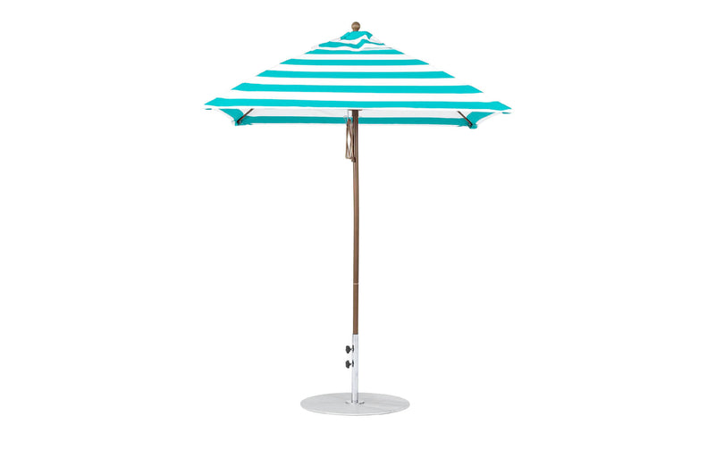 Ledge Lounger 6.5' Square Pulley Essential Fiberglass Umbrella