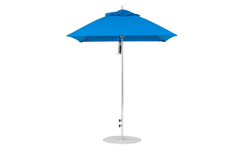 Ledge Lounger 6.5' Square Pulley Essential Fiberglass Umbrella
