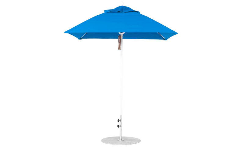 Ledge Lounger 6.5' Square Pulley Essential Fiberglass Umbrella