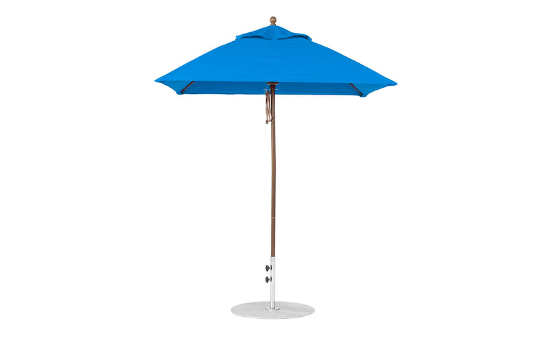 Ledge Lounger 6.5' Square Pulley Essential Fiberglass Umbrella