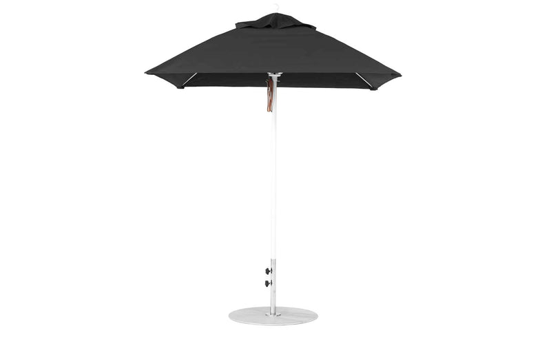 Ledge Lounger 6.5' Square Pulley Essential Fiberglass Umbrella
