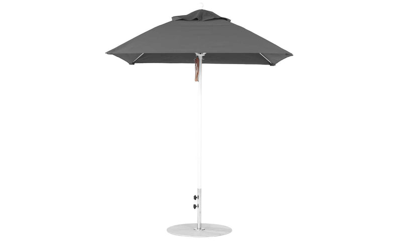Ledge Lounger 6.5' Square Pulley Essential Fiberglass Umbrella