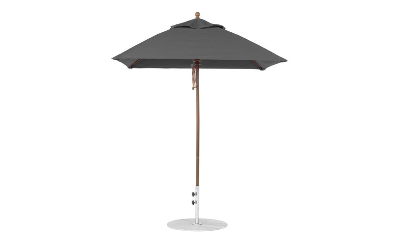 Ledge Lounger 6.5' Square Pulley Essential Fiberglass Umbrella