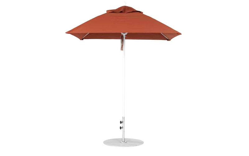 Ledge Lounger 6.5' Square Pulley Essential Fiberglass Umbrella