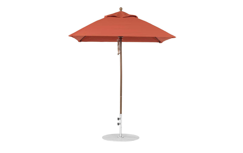 Ledge Lounger 6.5' Square Pulley Essential Fiberglass Umbrella