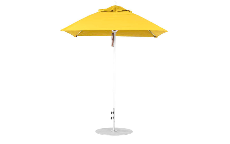 Ledge Lounger 6.5' Square Pulley Essential Fiberglass Umbrella