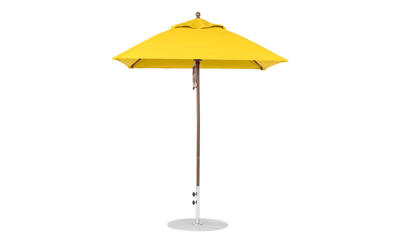 Ledge Lounger 6.5' Square Pulley Essential Fiberglass Umbrella
