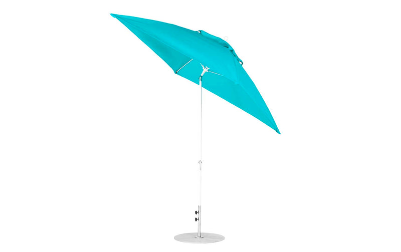 Ledge Lounger 7.5' Square Crank Auto Tilt Essential Fiberglass Umbrella