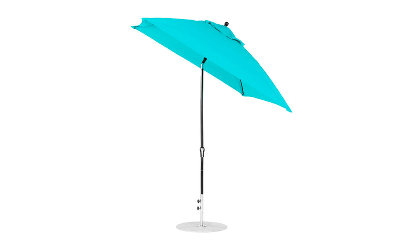 Ledge Lounger 7.5' Square Crank Auto Tilt Essential Fiberglass Umbrella