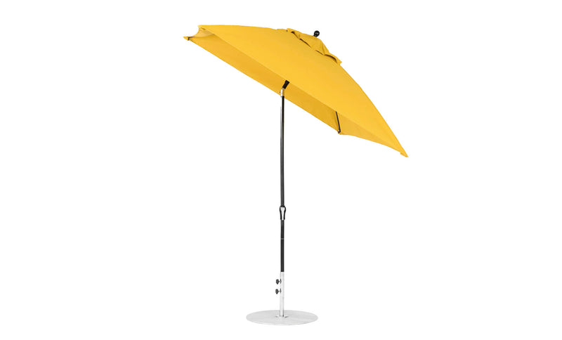 Ledge Lounger 7.5' Square Crank Auto Tilt Essential Fiberglass Umbrella