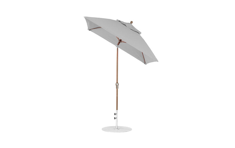 Ledge Lounger 6.5' Square Crank Auto Tilt Essential Fiberglass Umbrella