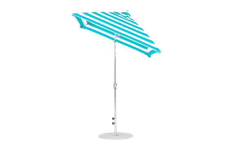 Ledge Lounger 6.5' Square Crank Auto Tilt Essential Fiberglass Umbrella