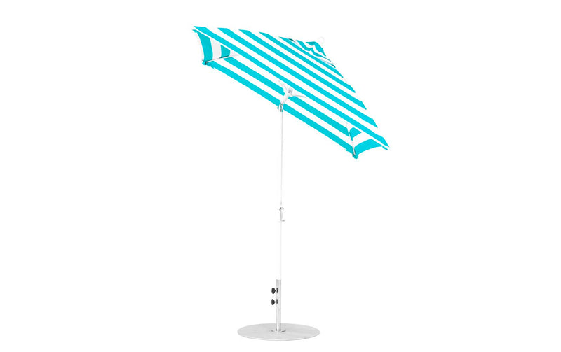 Ledge Lounger 6.5' Square Crank Auto Tilt Essential Fiberglass Umbrella