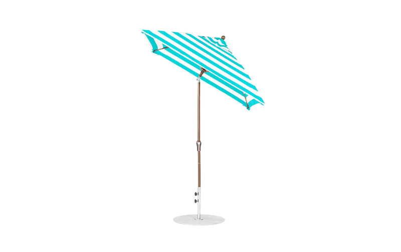 Ledge Lounger 6.5' Square Crank Auto Tilt Essential Fiberglass Umbrella