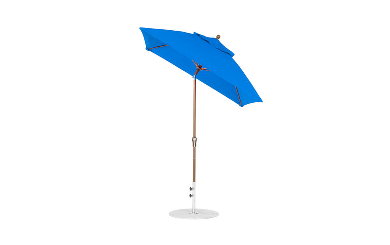 Ledge Lounger 6.5' Square Crank Auto Tilt Essential Fiberglass Umbrella