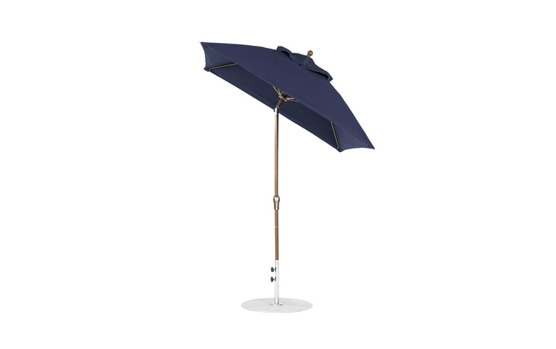 Ledge Lounger 6.5' Square Crank Auto Tilt Essential Fiberglass Umbrella