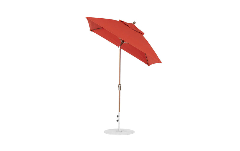 Ledge Lounger 6.5' Square Crank Auto Tilt Essential Fiberglass Umbrella