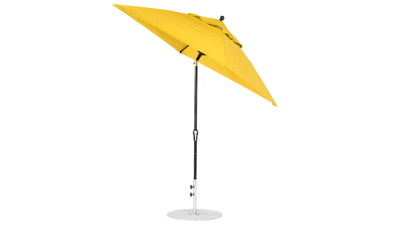 Ledge Lounger 6.5' Square Crank Auto Tilt Essential Fiberglass Umbrella