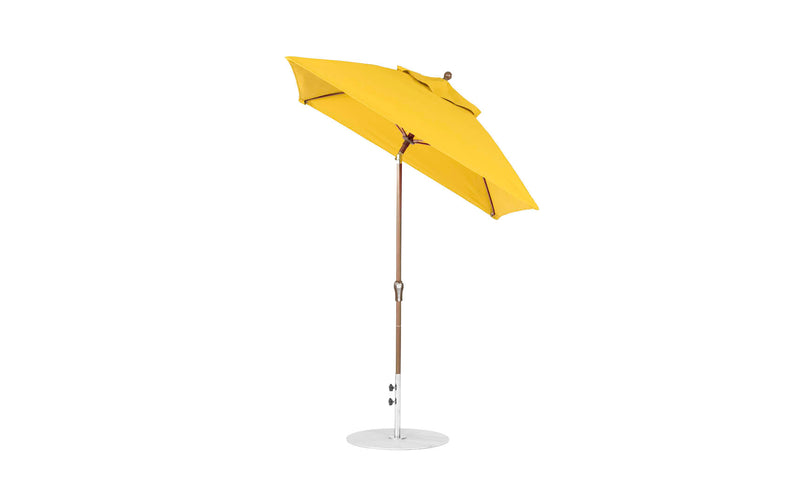 Ledge Lounger 6.5' Square Crank Auto Tilt Essential Fiberglass Umbrella