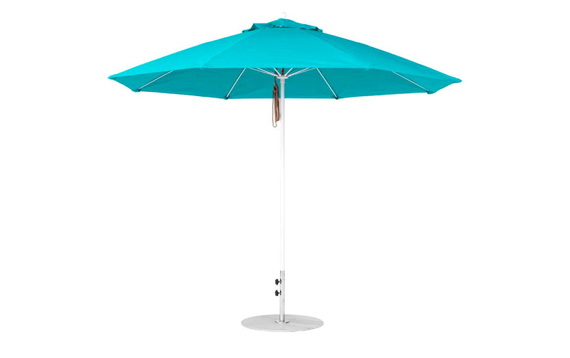 Ledge Lounger 11' Octagon Pulley Essential Fiberglass Umbrella