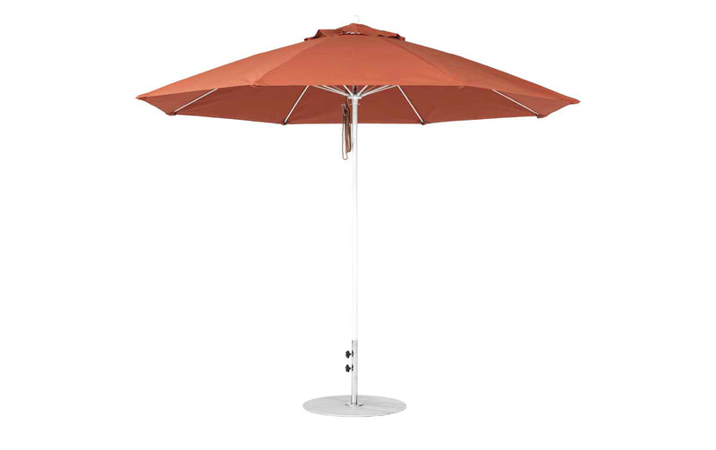 Ledge Lounger 11' Octagon Pulley Essential Fiberglass Umbrella