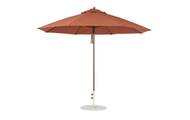 Ledge Lounger 11' Octagon Pulley Essential Fiberglass Umbrella