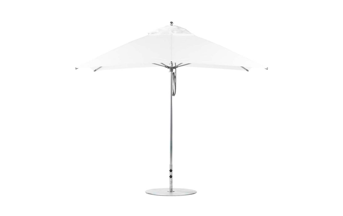 Ledge Lounger 8.5' Rectangle Pulley Essential Fiberglass Umbrella