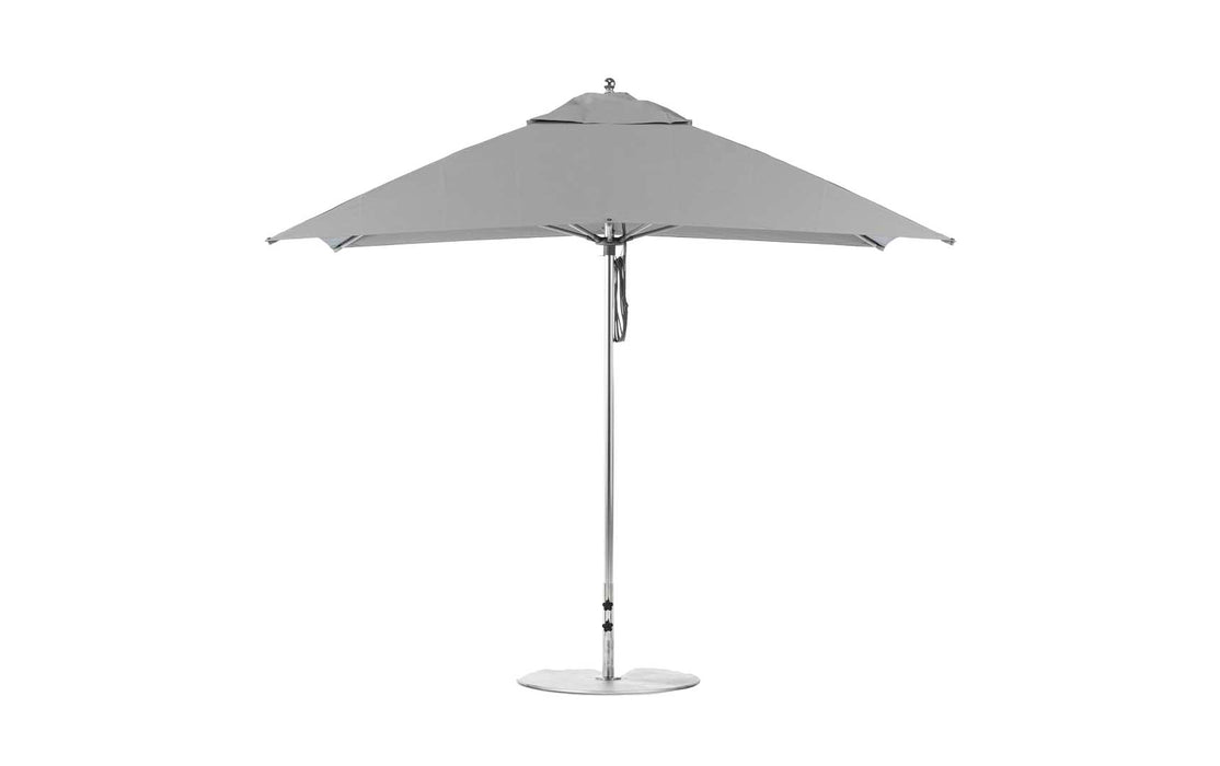 Ledge Lounger 8.5' Rectangle Pulley Essential Fiberglass Umbrella