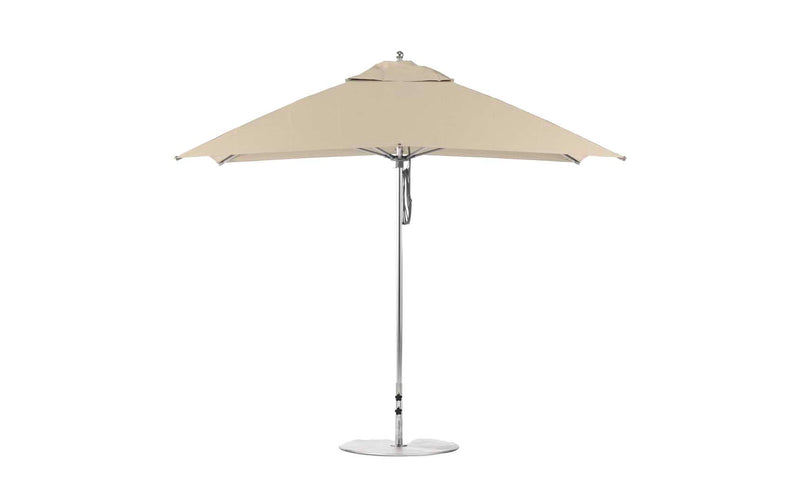Ledge Lounger 8.5' Rectangle Pulley Essential Fiberglass Umbrella