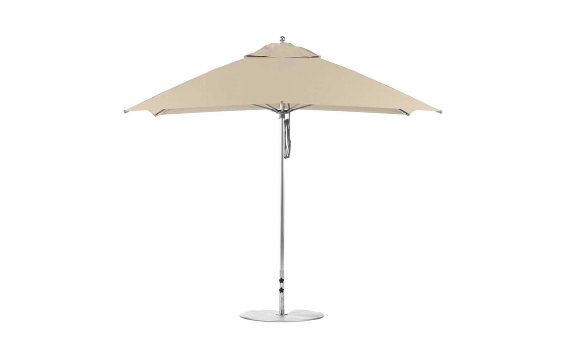 Ledge Lounger 8.5' Rectangle Pulley Essential Fiberglass Umbrella