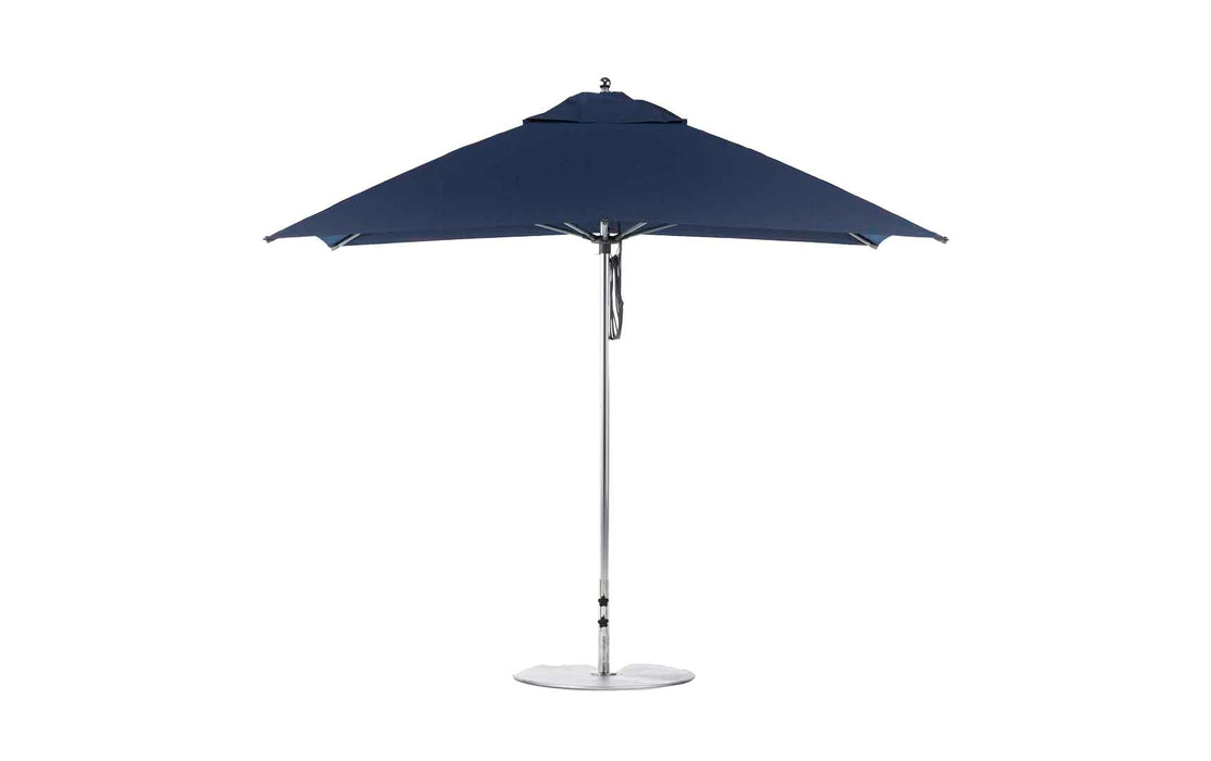 Ledge Lounger 8.5' Rectangle Pulley Essential Fiberglass Umbrella