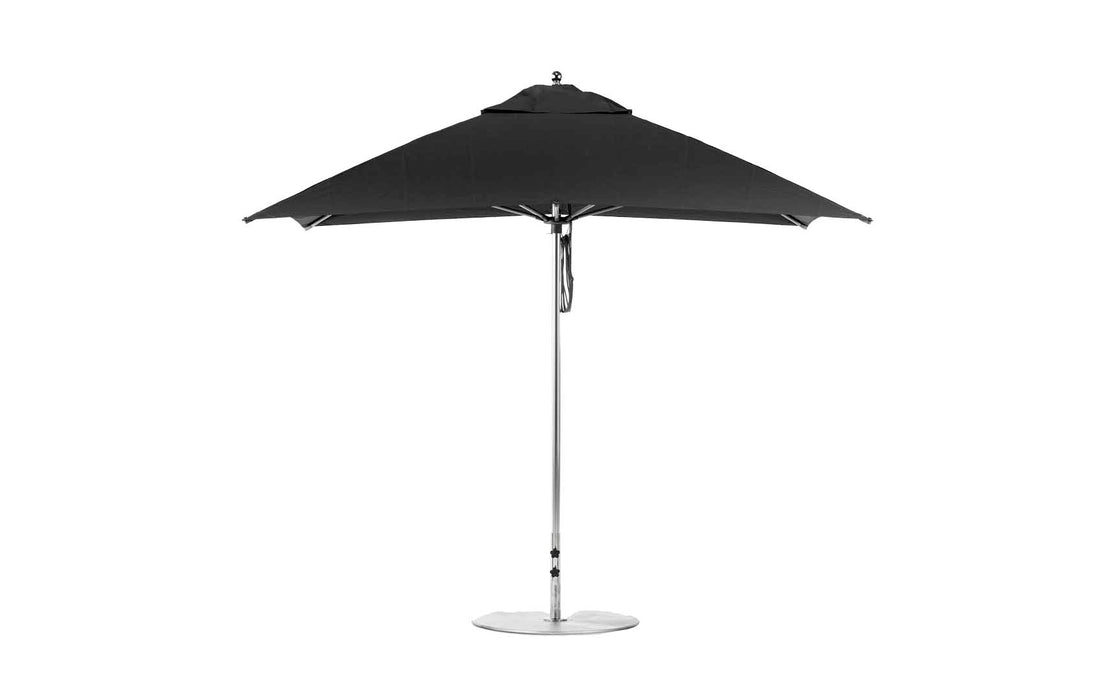 Ledge Lounger 8.5' Rectangle Pulley Essential Fiberglass Umbrella