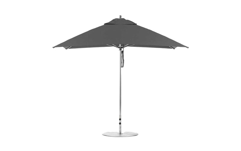Ledge Lounger 8.5' Rectangle Pulley Essential Fiberglass Umbrella