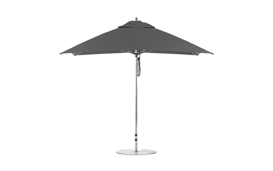 Ledge Lounger 8.5' Rectangle Pulley Essential Fiberglass Umbrella