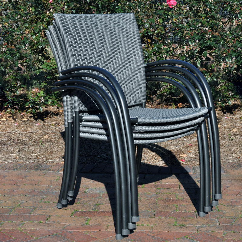 Pilano Woven 5-Piece Wrought Iron Dining Set
