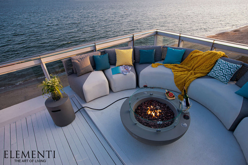 Elementi Lunar Fire Bowl Table
