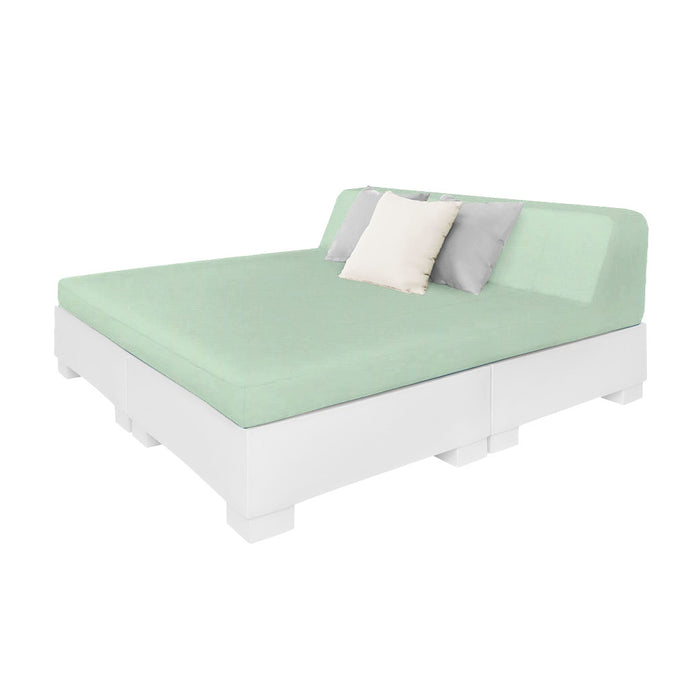 Ledge Lounger Affinity Square Sunbed With Backrest Cushion