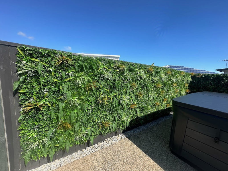 Wild Tropics Artificial Vertical Garden 40" x 40" 11SQ FT - Commercial Grade & UV Resistant