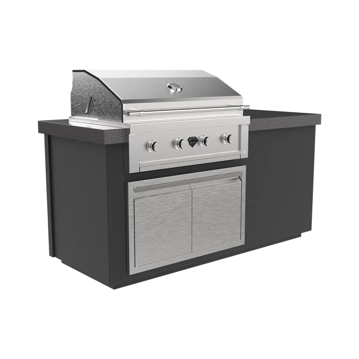 The Outdoor Plus Alta 72" BBQ Island, Complete Outdoor Kitchen Kit, Outdoor Kitchen Island, Complete BBQ Grill Island, Fully Integrated Outdoor Cooking and Entertainment Island